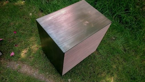 Custom Made Blackened Steel Nightstands