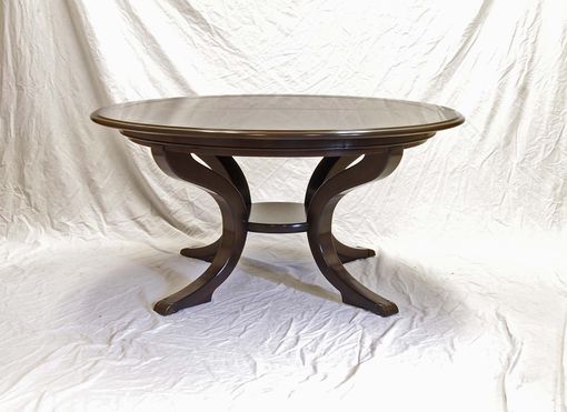 Custom Made Round Dining Table By Robert Seliger