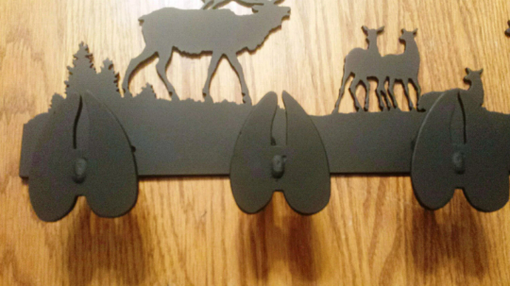 Custom Made Custom Coat Rack With Your Choice Of Moose, Elk, Or Deer