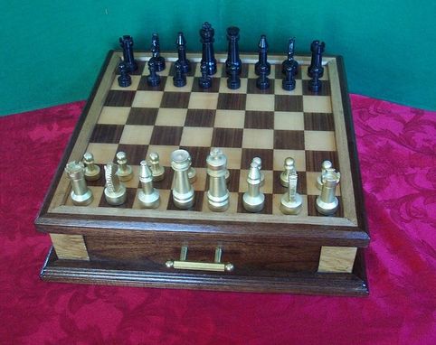 American Made Walnut Wood Chess Set from DutchCrafters Amish Furniture