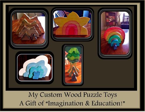 Custom Made Waldorf Toys, Wooden Forrest,Animal Forrest, Learnging Toys, Educational Toys