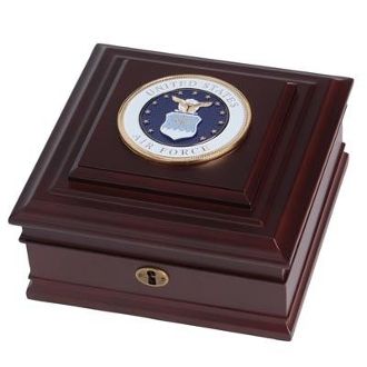 Custom Made U.S. Air Force Medallion Desktop Box