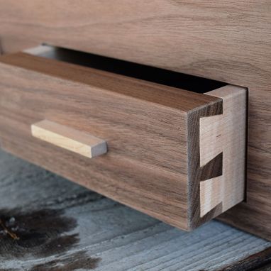 Custom Made Handcrafted Jewelry Boxes Made From Walnut And Birdseye Maple