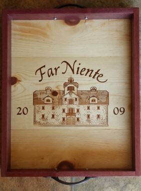 Custom Made Wine Crate Serving Tray