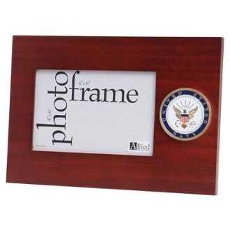 Custom Made U.S. Navy Medallion Desktop Picture Frame