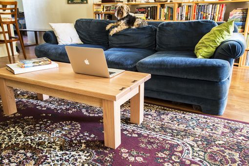 Custom Made Red Oak Coffee Table