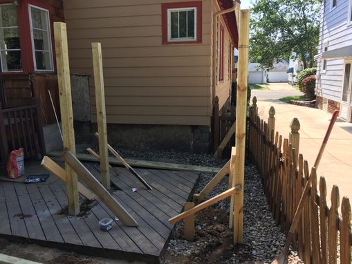 Custom Made Extension Of Existing Deck
