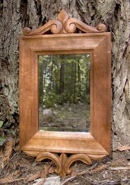 Custom Made Hand-Carved Mirror