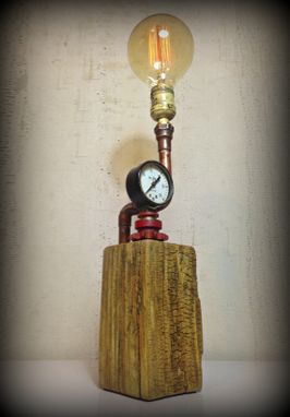 Custom Made Steampunk Upcycled Lamp Sculpture