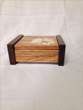 Custom Made Keepsake Box With Marquetry Inlay