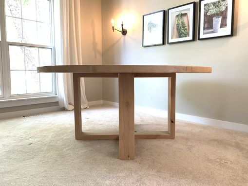 Custom Made Open Loop Pedestal Table