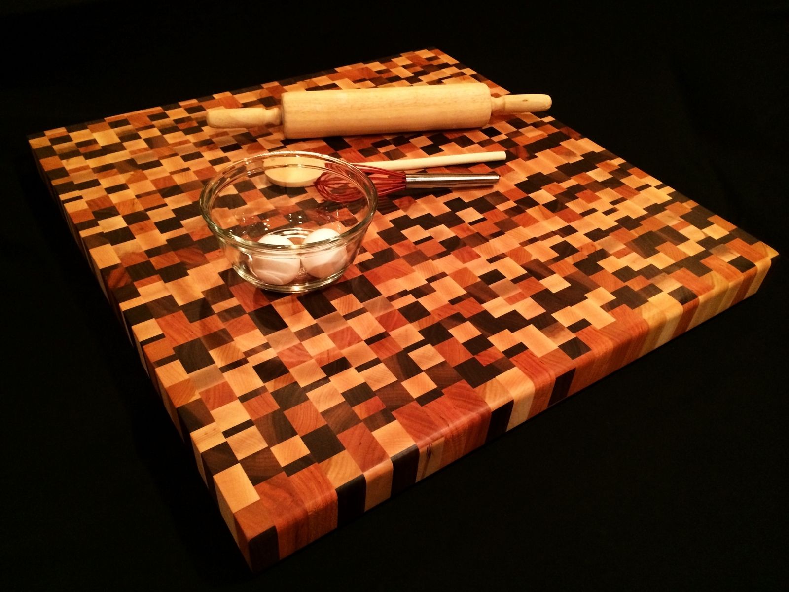 large cutting board with juice groove