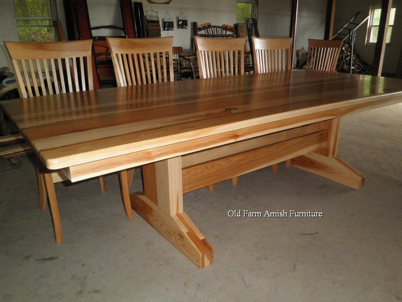 Custom Dining Room Table &amp; Chairs by Old Farm Amish 