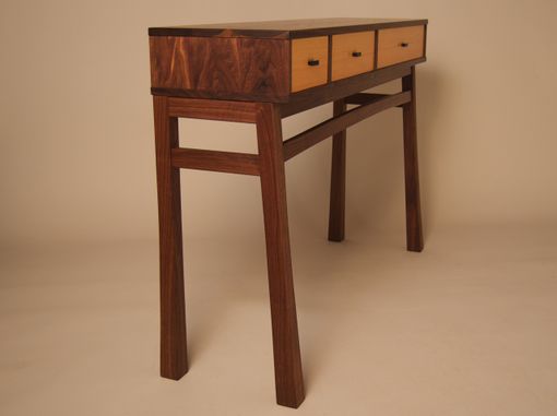 Custom Made Console Table In Walnut & Douglas Fir