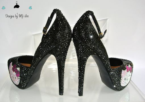 Hand Crafted Bling Black Strass Heels With Hello Kitty | Made With ...