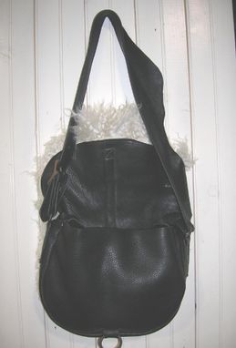 Custom Made Wooly Leather Shoulder Purse