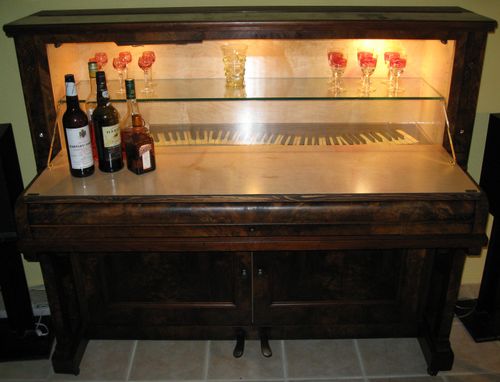 hand made piano/bar cabinet by michael meyer fine