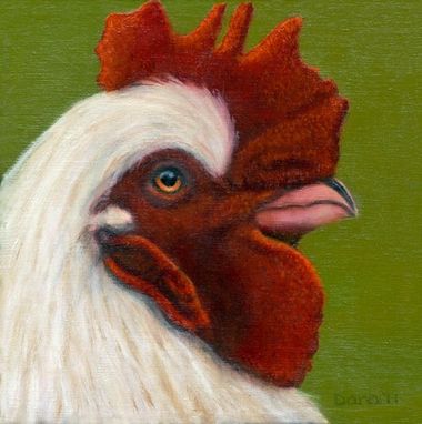Custom Made Rooster Painting - Rooster Art - Original Oil - Animal Art - Chicken Painting