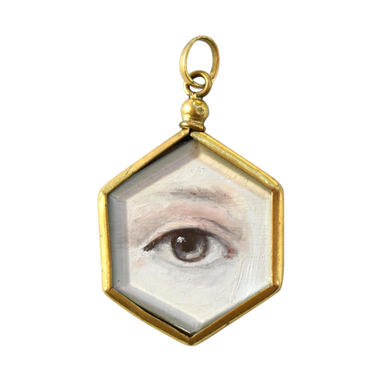 Custom Made Commissioned Lover's Eye Portrait By Susannah Carson (Jewelry)