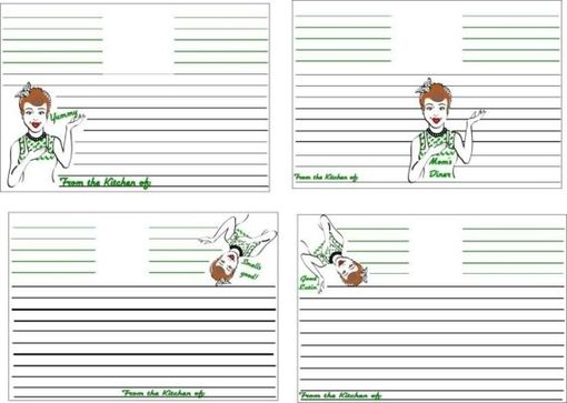 Custom Made Custom Personalized Recipe Cards- For Any Occassion Any Style- Set Of 50 Listing Stats