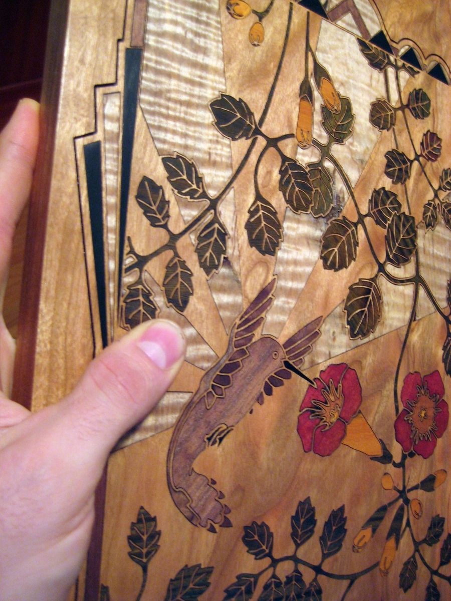 Hand Made All Wood Inlaid Art by Naked Geometry