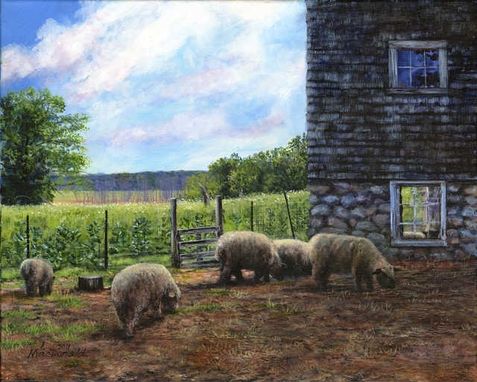 Custom Made Custom Farm Paintings In Acrylic