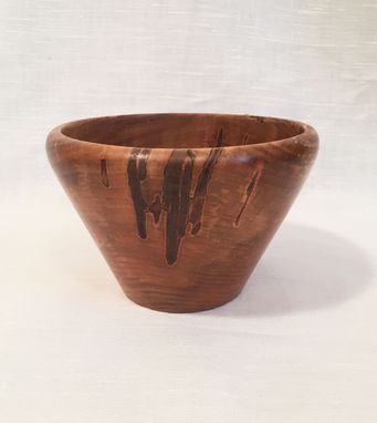 Custom Made Unique Handcrafted 5 3/4" High Spalted Maple Bowl