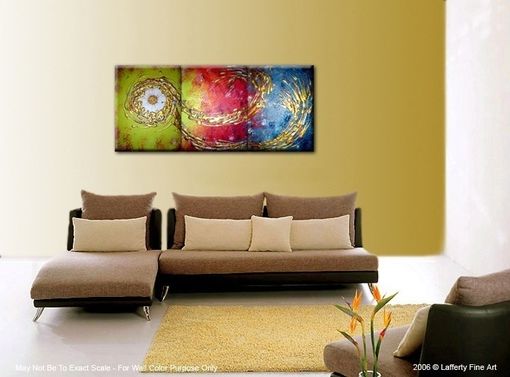 Custom Made Abstract Gold Original Huge Bronze Copper Textured Painting By Lafferty - One Day Sale 22% Off