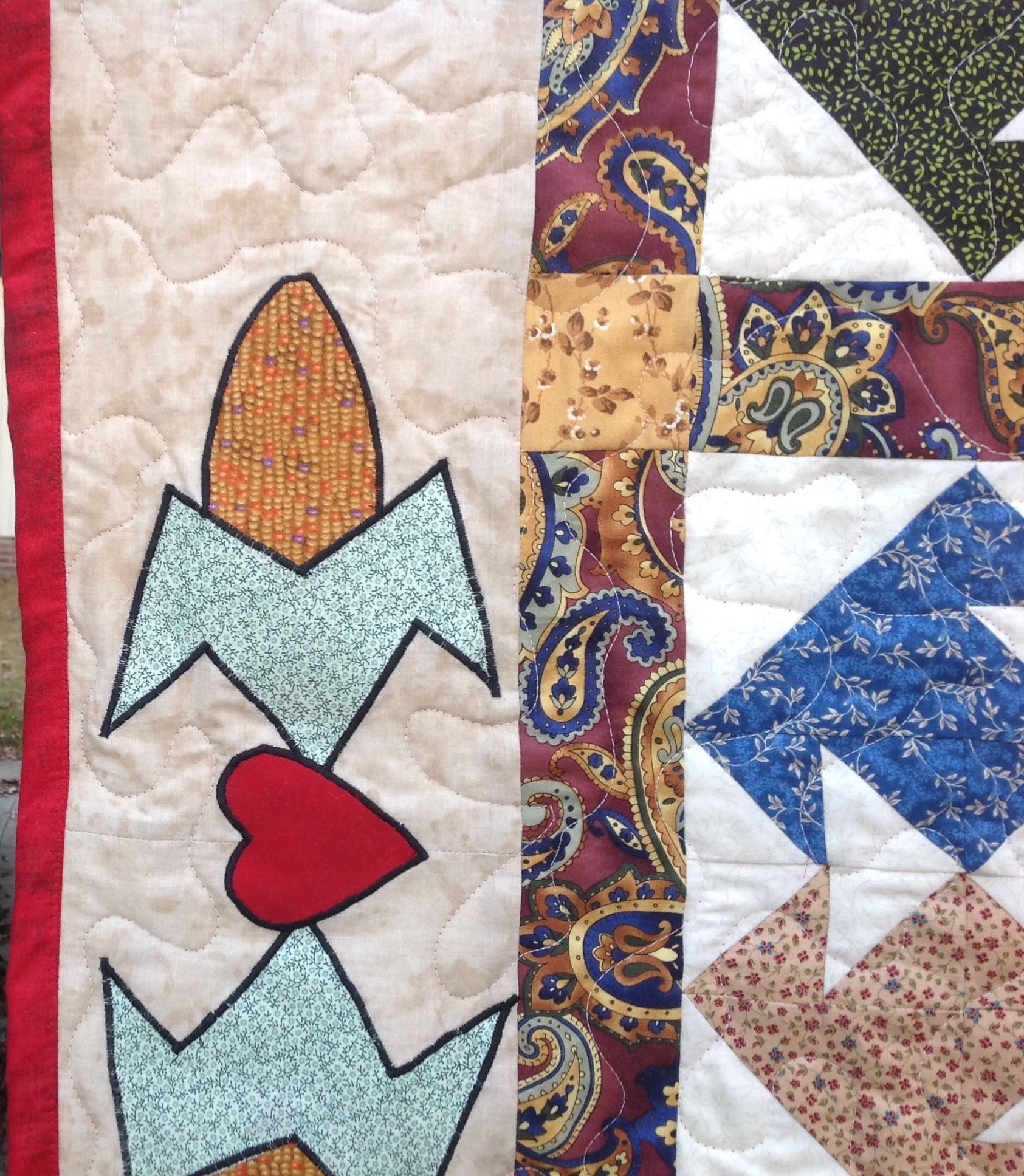 Buy Hand Made "The Tamale Quilt" Vibrant Patchwork Design With Applique