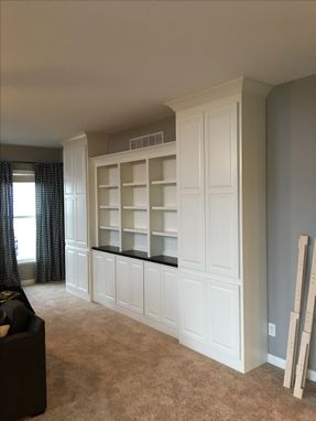 Custom Made Built In Storage And Book Case
