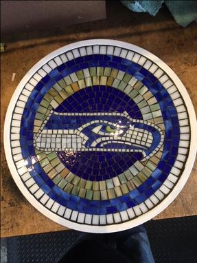 Custom Made Seattle Seahawks Mosaic Lazy Susan