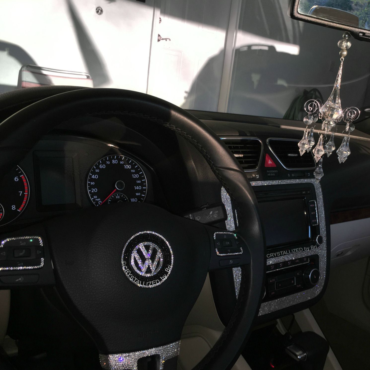 bedazzled steering wheel
