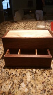 Custom Made Watch Or Jewelry Box With Leather Pouch