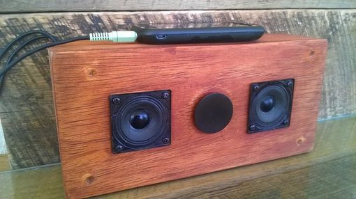 Custom Made Wooden Portable Mini Media Speaker Box
