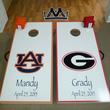 Custom Made Corn Hole Board Games ! (Corn Toss)