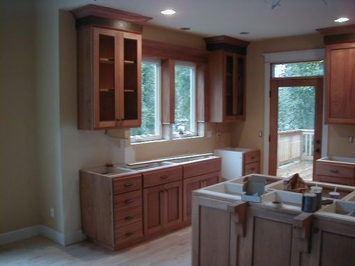 Custom Made Small Kitchen  . Recess Panels.