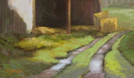 Custom Made Rural Landscape Oil On Canvas
