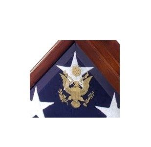 Custom Made American Flag Display Case Pedestals - Us Flags Frame