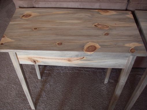 Custom Made Colorado Blue Stained Pine Table