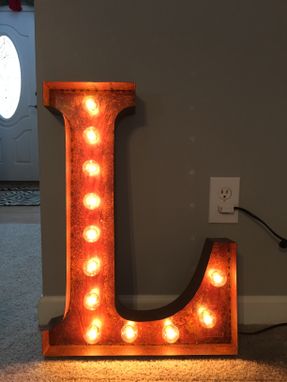 Custom Made Marquee Letter Light