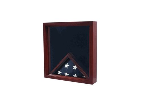 Custom Made Casket Flag Case And Medal, Casket Medal Flag Display