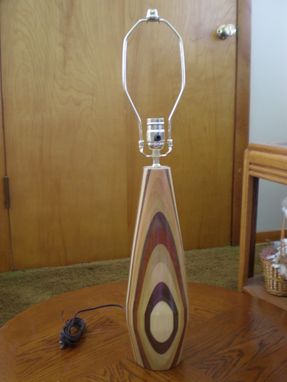 Custom Made Multi-Veneer Wood Lamp