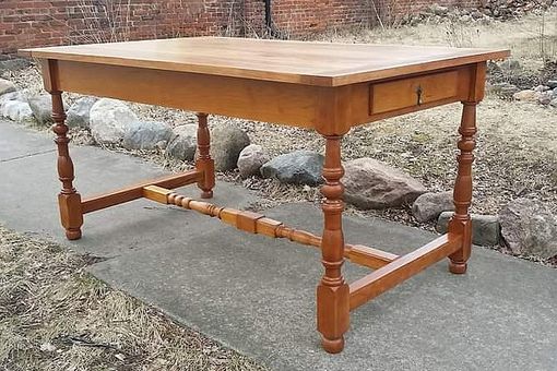 Custom Made Tavern Table In Cherry