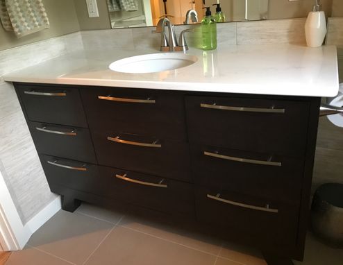 Custom Made Sleek Modern Vanity