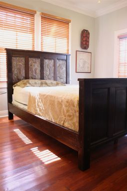 Custom Made New Orleans Inspired Bed Made From Cypress Doors And Reclaimed Wood