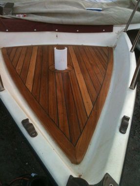 Custom Made Teak Boat Deck