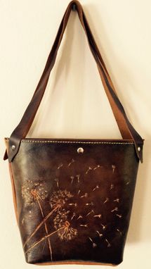 Custom Made Leather Dandelion Tote