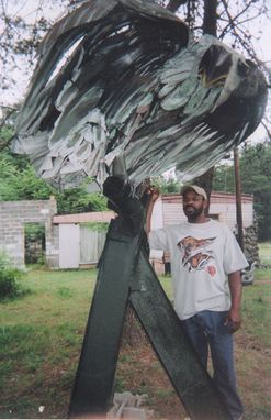 Custom Made Metal Eagle Scuplture