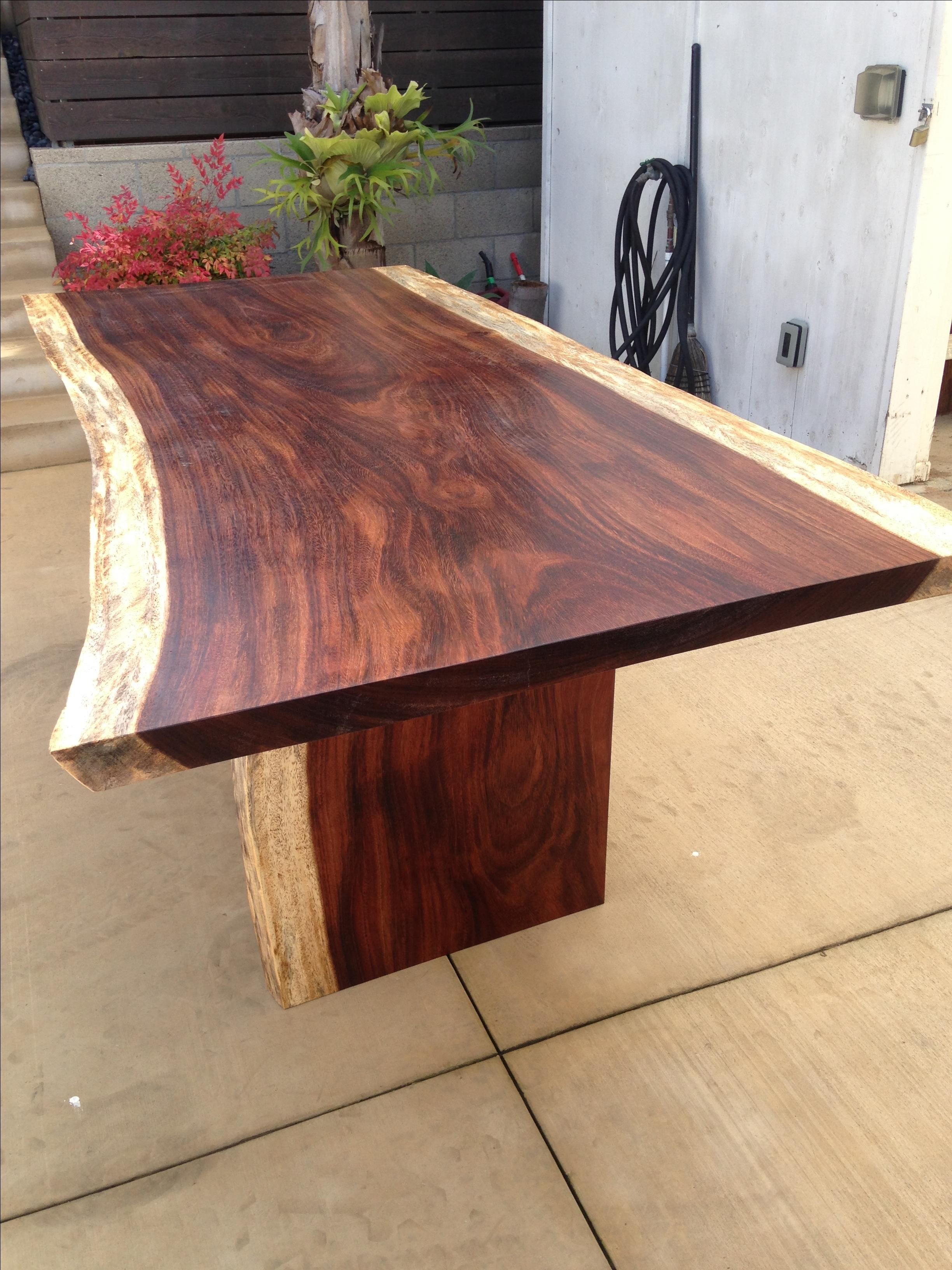 Custom Made Exotic Slab Dining Table By The Timber Library 7538