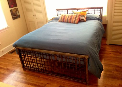 Custom Made Woven Steel Queen Size Bed